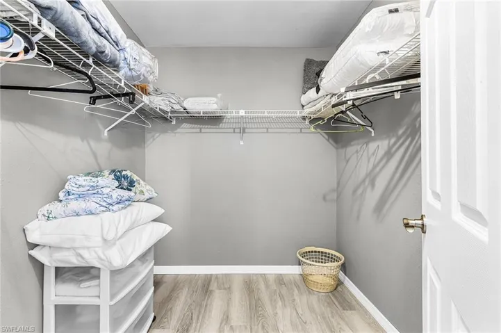 Large walk-in closet in the primary bedroom.
