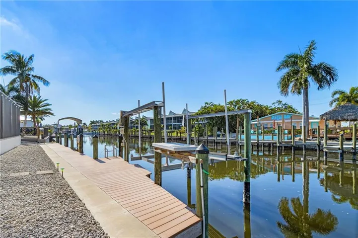 Dock and 7K# Lift installed in 2019, with water, electric, & fish cleaning station!