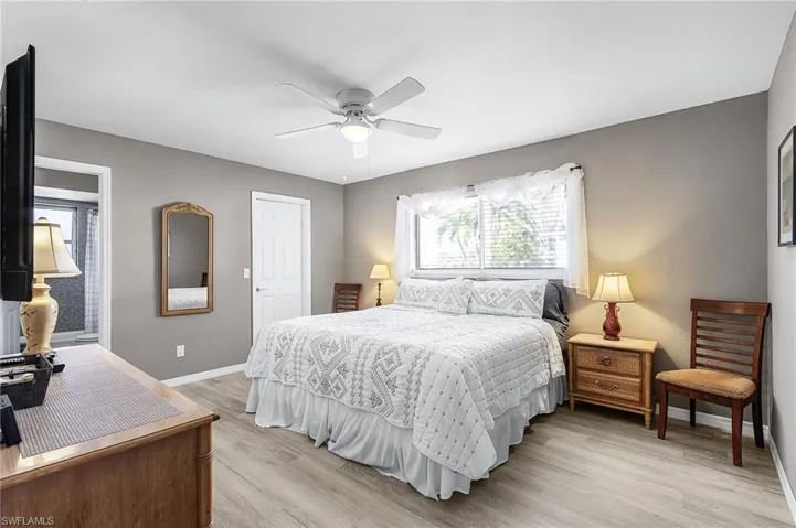 Primary Bedroom with walk-in closet.