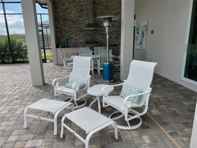 Enjoy the breathtaking sunsets while cooking in the outdoor kitchen.