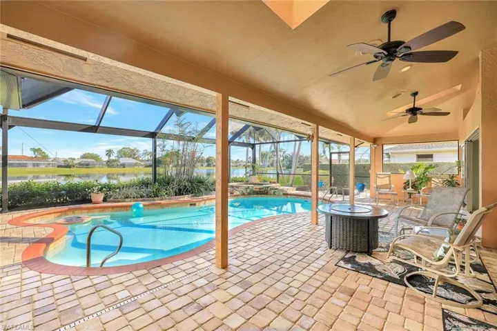 Long under-roof lanai