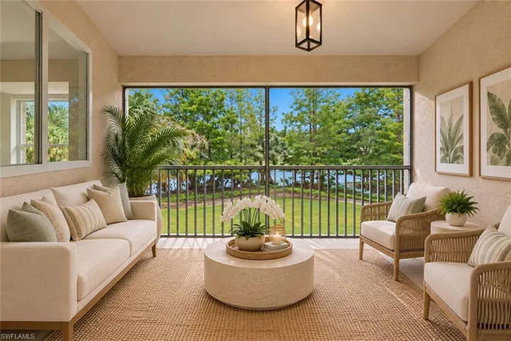 Screened Lanai Balcony Virtually Staged