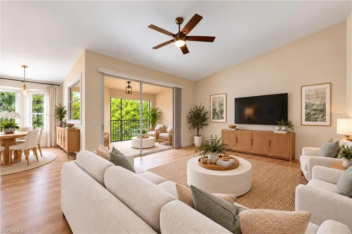 Family Room Virtually Staged