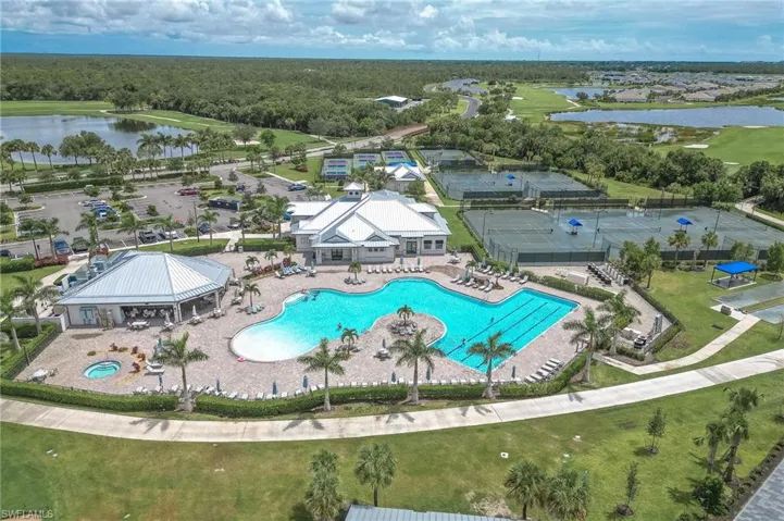 Bird's eye view of a large body of water