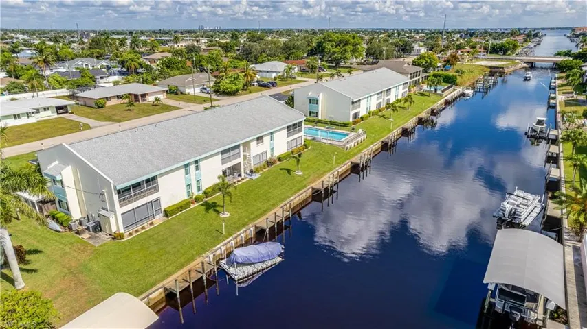 Bird's eye view of Gulf Access Canal leading to River