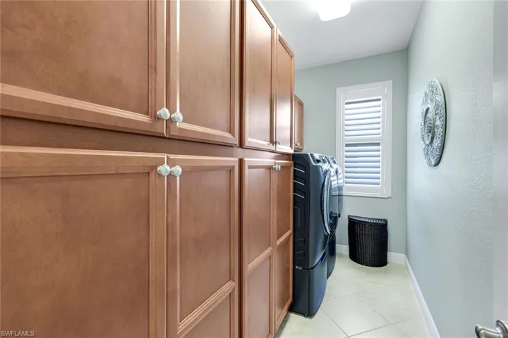 Excellent storage in Laundry room
