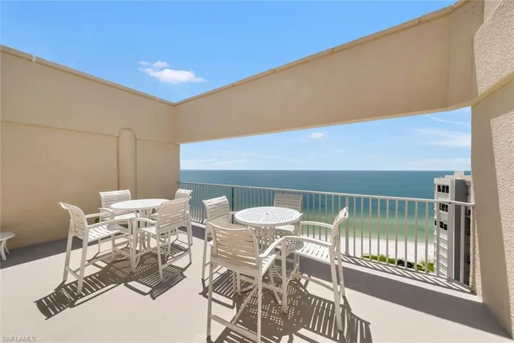 SUNDECK  1 is Truly a unique treasure to be enjoyed for all residents and guest of the Savoy.  Premium South facing Views with additional seating not shown. Lounge chairs are offered as well! Sunset Gatherings all are a popular blessing to share, this view will never disappoint especially during Sunset!