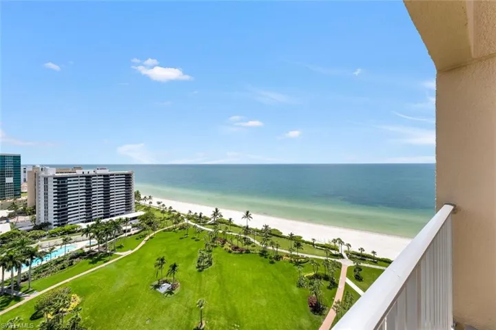 PIC 1 of South West Views from Shared  residents SUN DECK on Penthouse Floor Community Sundeck for All Residents to capture Venetian Bay and Picturesque GULF Views!