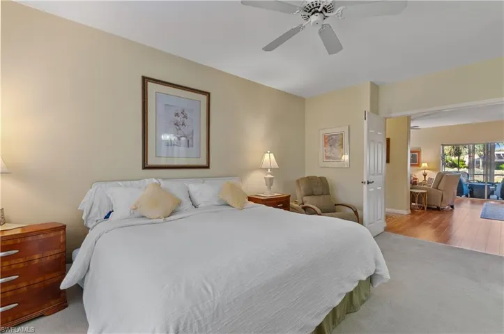 Large primary bedroom with great view!
