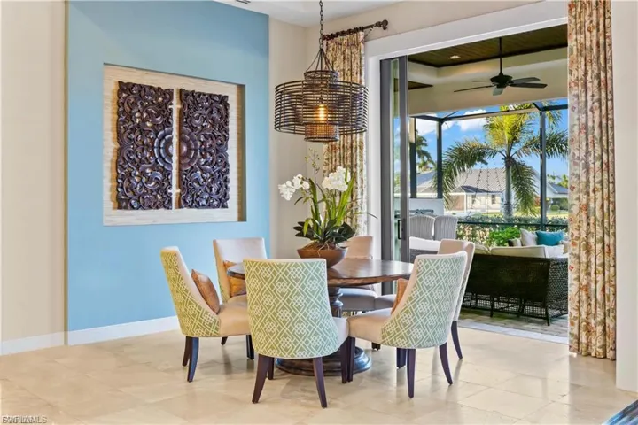 Elegant dining area with natural illumination, ideal for hosting memorable gatherings.
