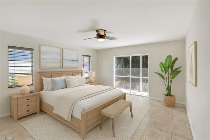 Virtually Staged Primary Bedroom