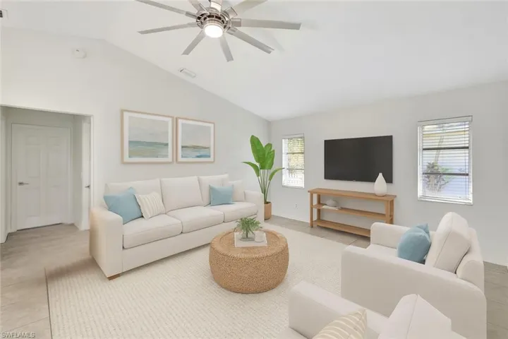 Virtually Staged Family Room