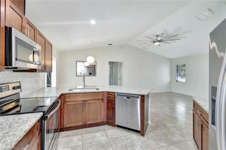 Kitchen Overlooking the Family Room
