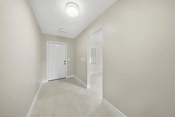 Hall with baseboards