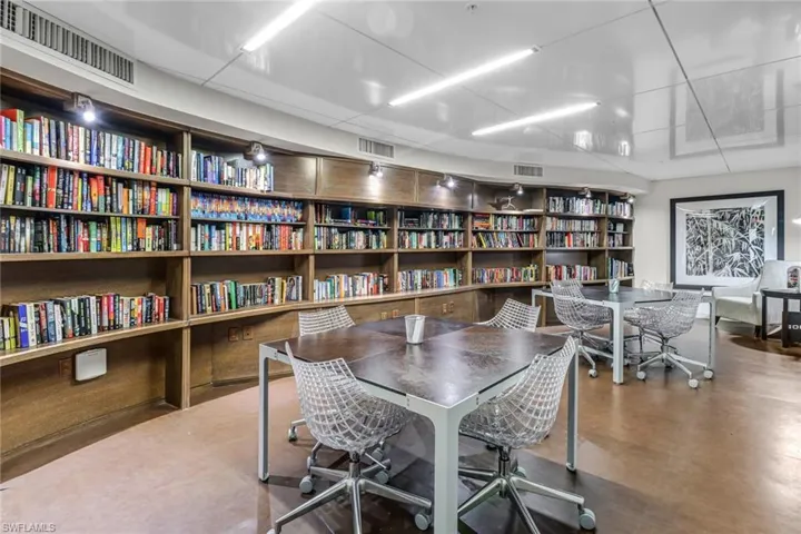 Community library located on the 2nd floor
