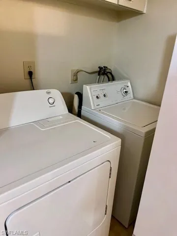 Washroom with washer and dryer