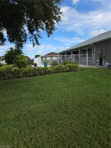 View from the side yard