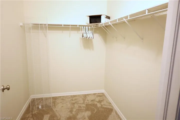 Main bedroom large walk in closet