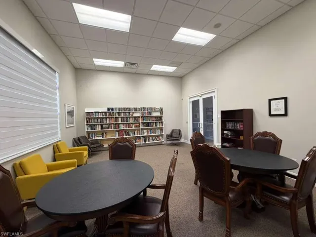 Common area featuring a high ceiling