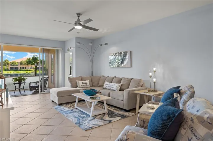 Spacious Living Room w/ volume ceiling