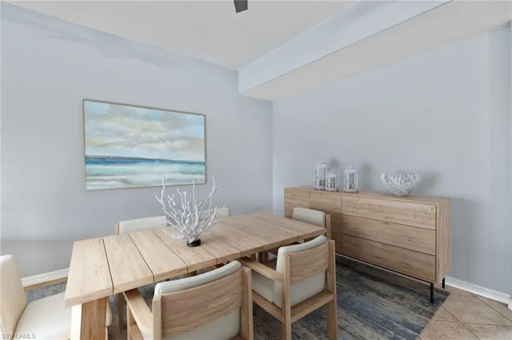 Virtually Staged Living / Dining Area