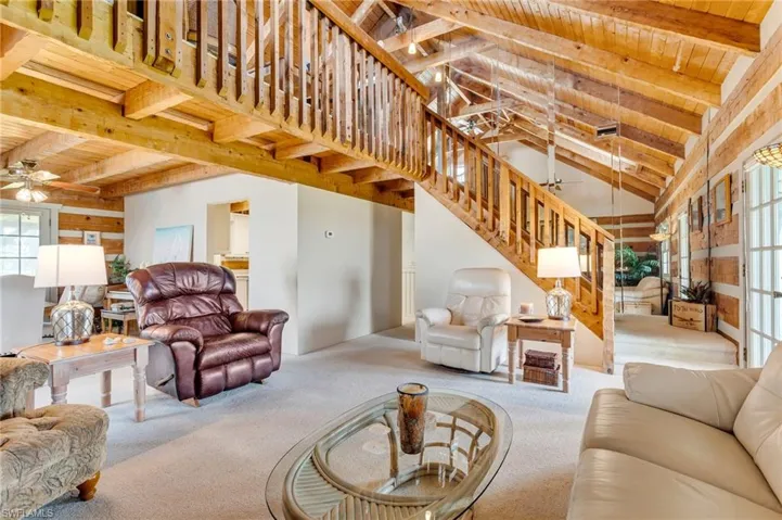Great room with loft