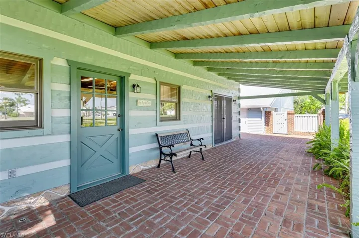 View of front porch