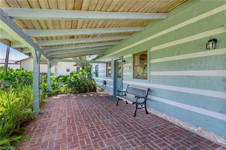View of front porch