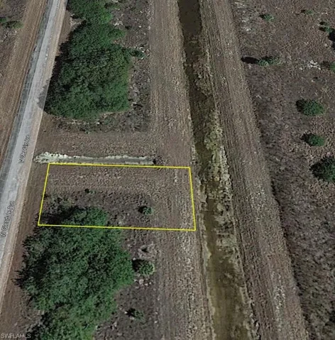 Map / location with property parcel outlined