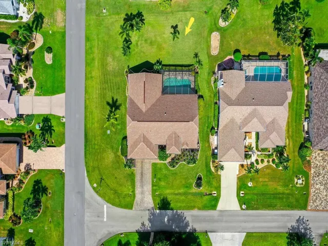 Drone / aerial view of a golf course