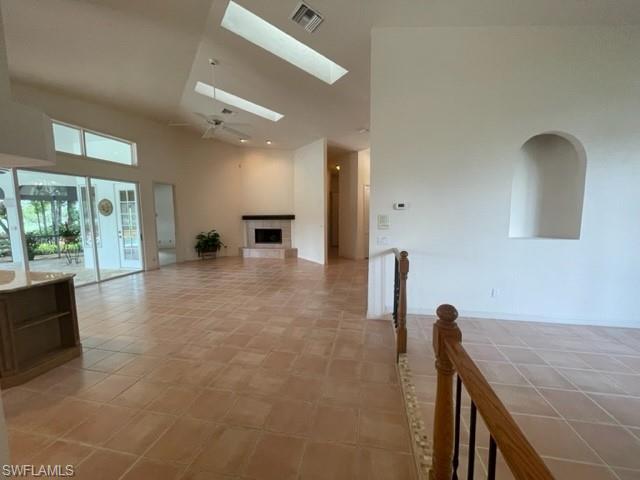 Living room to dining
