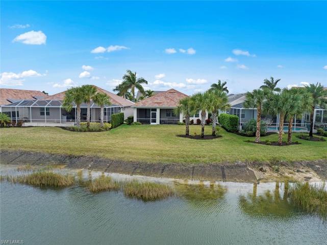 Aerial view of rear of home