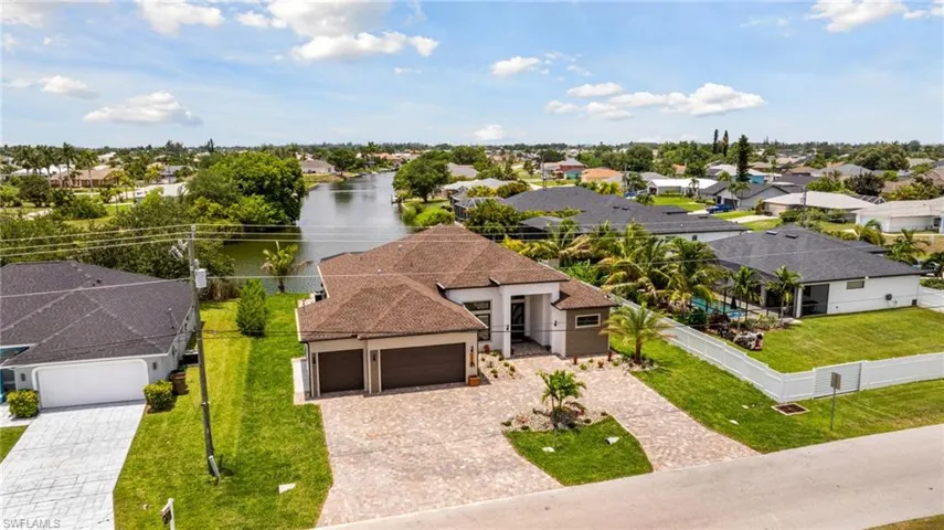 This canal leads to the 7 lake sin Cape Coral. Freshwater and there are fish and turtles galore! Enjoy kayaking, paddleboarding or boating through this whole area. Truly this lifestyle awaits you.