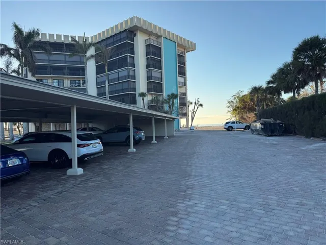 Covered parking and walk out to the beach