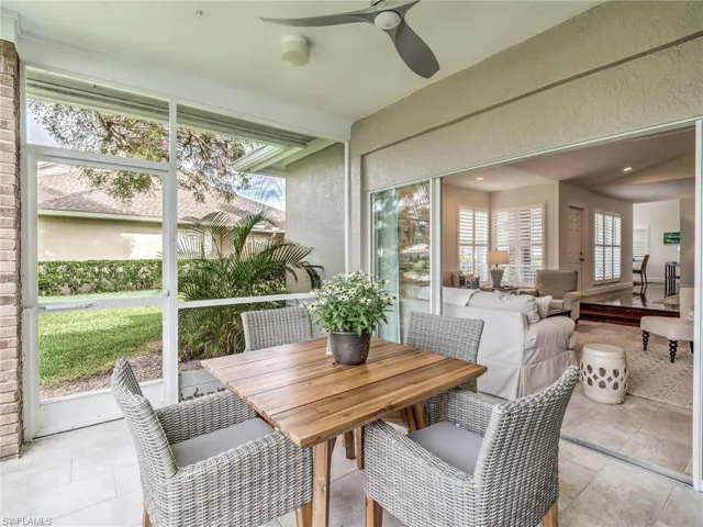 Lanai flows into the living room