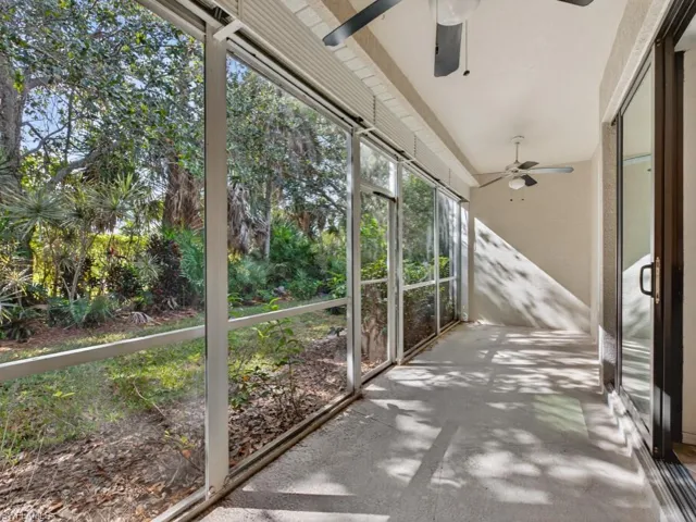 Large lanai can accommodate a dining set or lounge chairs