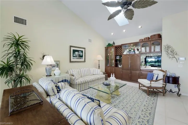 Family Room is Tiled Approx 22' x 23' with Large Skylight Allowing More Natural Light