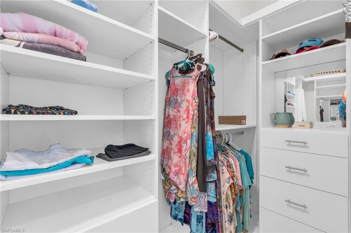View of spacious closet