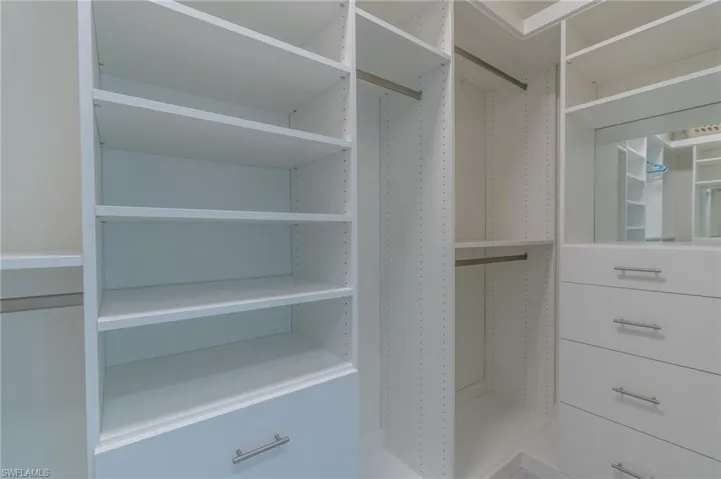 View of spacious closet