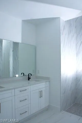 Bathroom featuring vanity