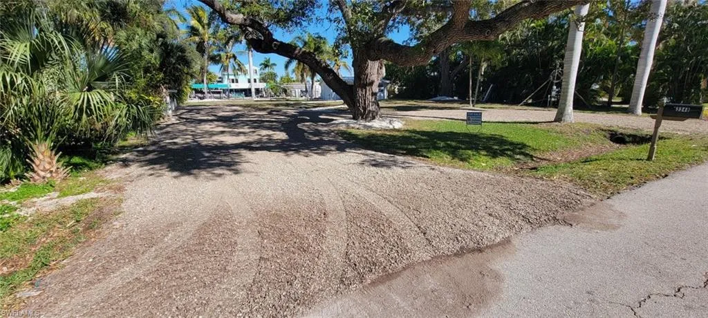 View of asphalt driveway