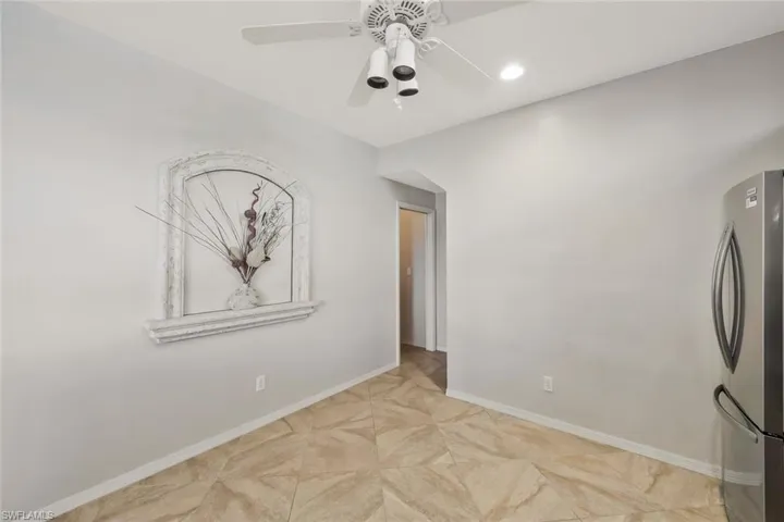 Kitchen walk to Laundry and the Garage..