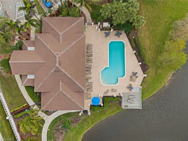 Overhead View of the Community Pool