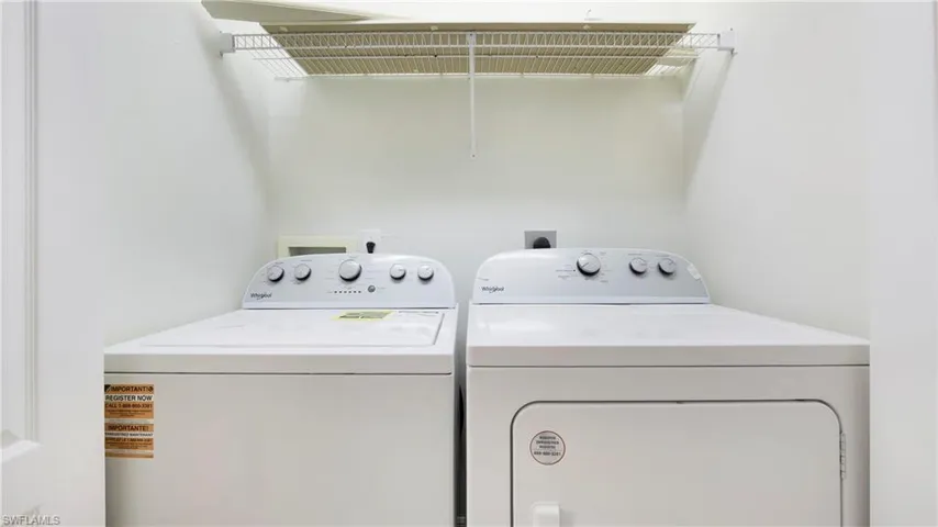 Laundry area with washer and dryer
