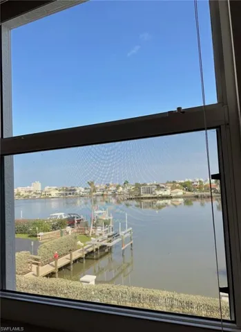 Beautiful bay view from master bedroom window.