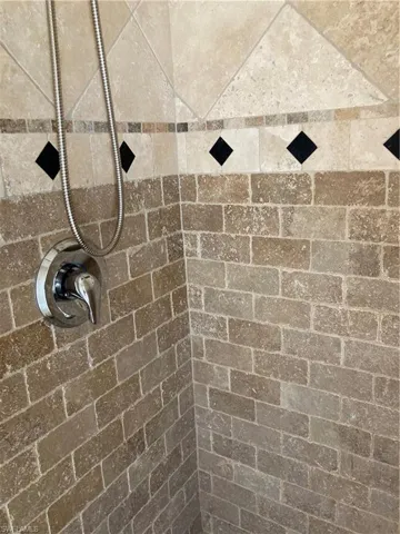 Upgraded shower tile.