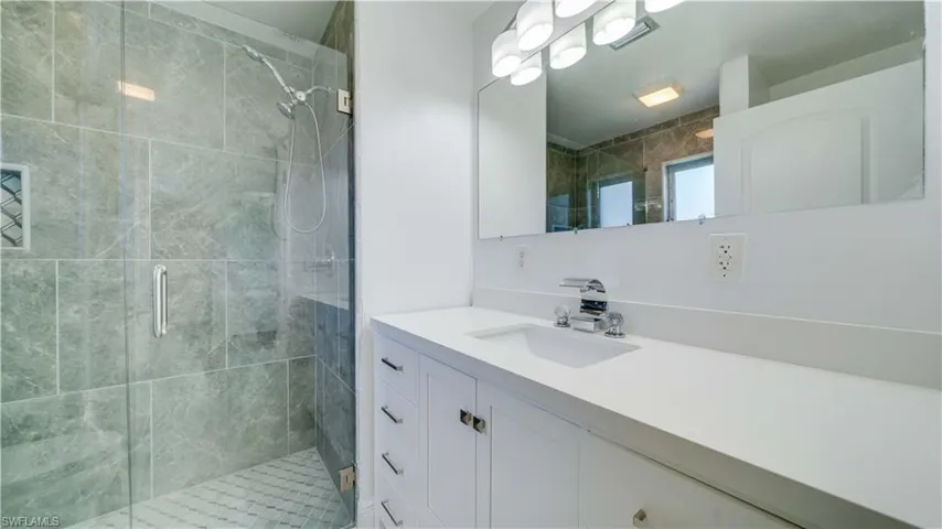 Remodeled Primary Suite Bath with Walk In Shower