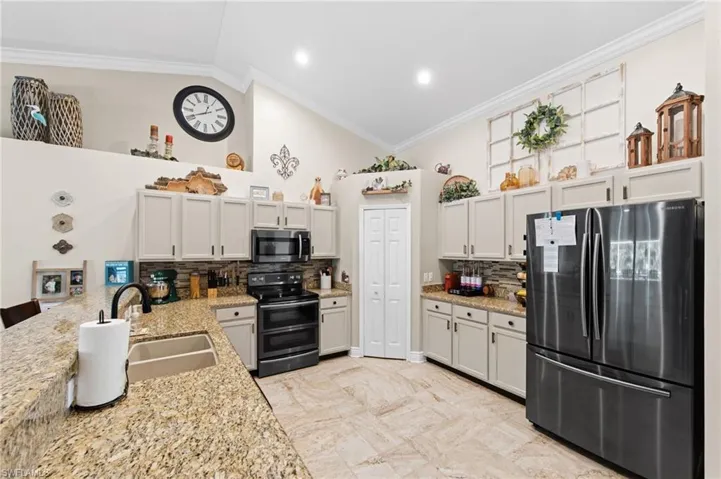 Kitchen with Granite Counters and Undermount Sink