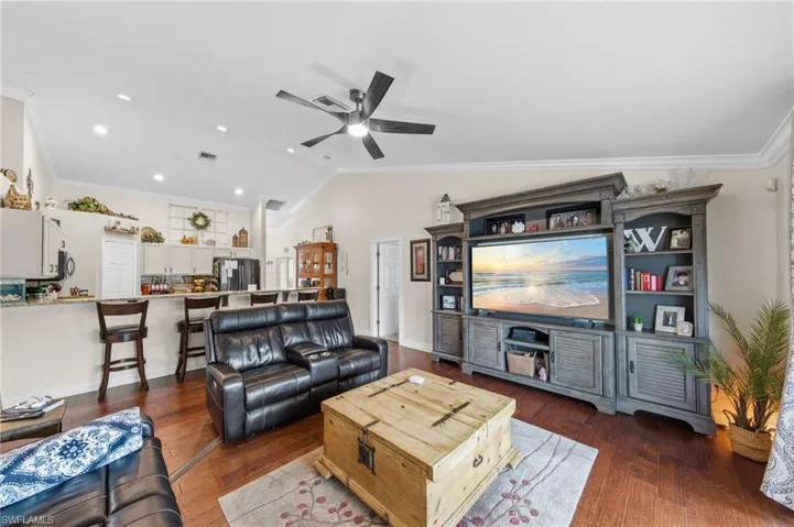 Living Room with Hardwood Flooring