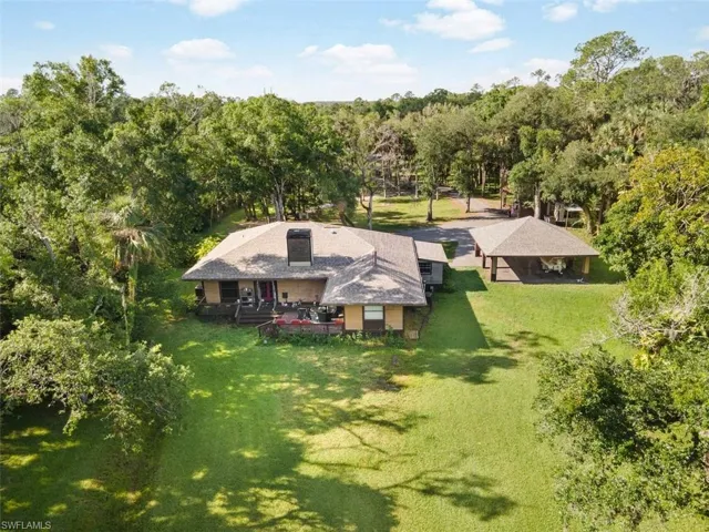 View from above of property